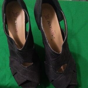 JustFab Charcoal Women's Heels